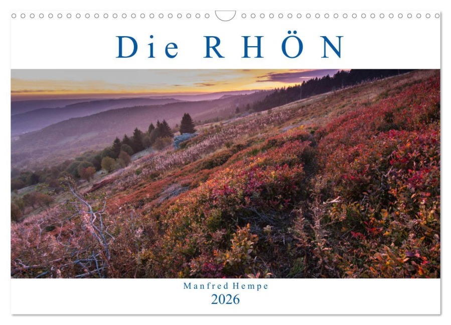 Die Rhön (Wandkalender 2026 DIN A3 quer), CALVENDO Monatskalender - Manfred Hempe