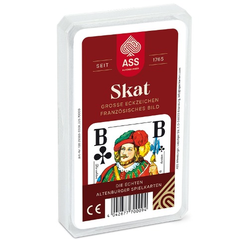 Senioren Skat. Französisches Bild - 