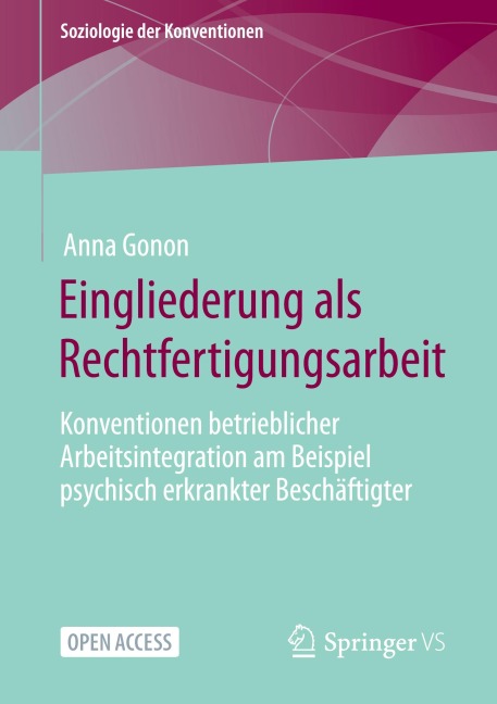 Eingliederung als Rechtfertigungsarbeit - Anna Gonon