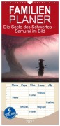 Cover-Bild zum Titel 'Familienplaner 2027 - Die Seele des Schwertes - Samurai im Bild mit 5 Spalten (Wandkalender, 21 x 45 cm) CALVENDO' von 'Anne Seltmann'