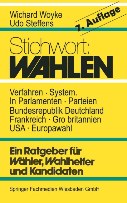 Stichwort: Wahlen - Wichard Woyke