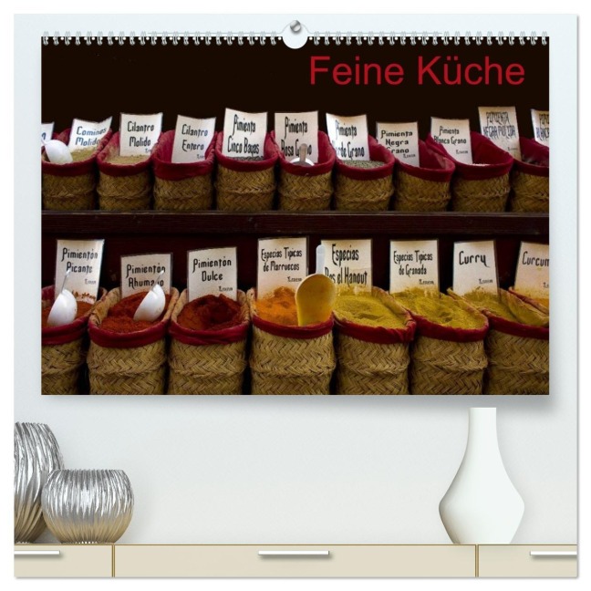 Feine Küche (hochwertiger Premium Wandkalender 2026 DIN A2 quer), Kunstdruck in Hochglanz - AnGe AnGe