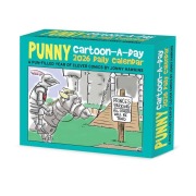 Cover-Bild zum Titel 'Punny Cartoon-A-Day by Jonny Hawkins 2026 5.4 X 6.2 Box Calendar' von ''