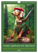 Cover-Bild zum Titel 'Lustige Jagdhunde mit Jägerlatein (Wandkalender 2026 DIN A4 hoch), CALVENDO Monatskalender' von 'Peter Rübsamen'