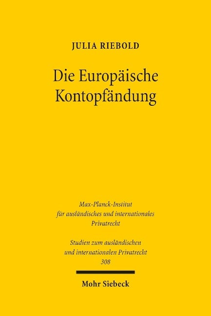 Die Europäische Kontopfändung - Julia Riebold