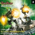 Cover-Bild zum Titel 'Perry Rhodan Action 02: Sturm der Kriegsandroiden' von 'Christian Montillon'