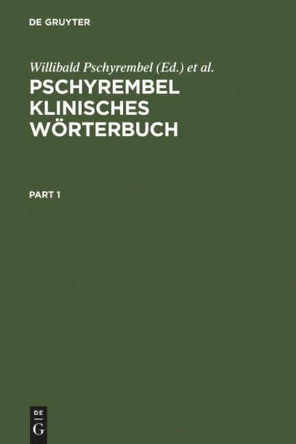 Pschyrembel klinisches Wörterbuch - 