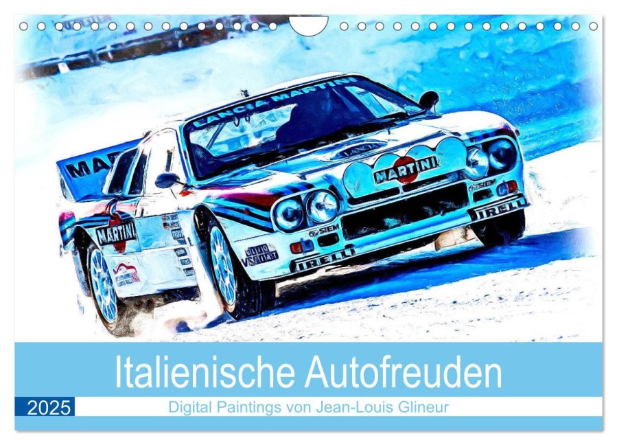 Italienische Autofreuden (Wandkalender 2025 DIN A4 quer), CALVENDO Monatskalender - Jean-Louis Glineur DeVerviers