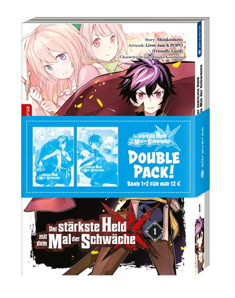 Der stärkste Held mit dem Mal der Schwäche Double Pack 01 & 02 - Shinkoshoto, Huuka Kazabana, Friendly Land
