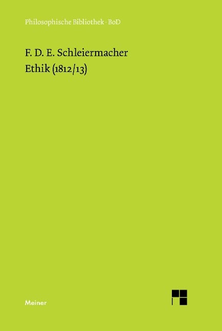 Ethik (1812/13) - Friedrich Daniel Ernst Schleiermacher