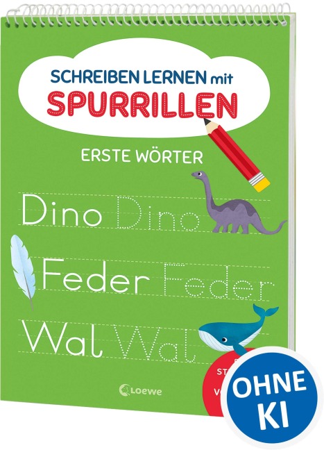 Schreiben lernen mit Spurrillen - Erste Wörter - 