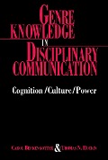 Genre Knowledge in Disciplinary Communication - Carol Berkenkotter, Thomas N Huckin