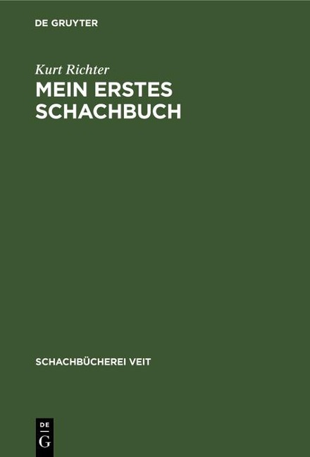 Mein erstes Schachbuch - Kurt Richter
