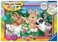 Ravensburger Malen nach Zahlen 28517 - Putzige Häschen - Kinder ab 9 Jahren - 