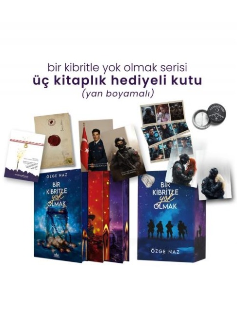 Bir Kibritle Yok Olmak Serisi - Ciltli, Üc Kitaplik Yan Boyamali Hediyeli Kutu - Özge Naz