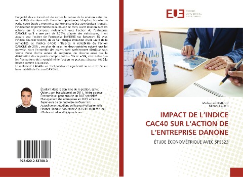 IMPACT DE L'INDICE CAC40 SUR L'ACTION DE L'ENTREPRISE DANONE - Mohamed Idaoud, M'Bark Faqyr