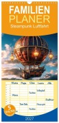 Cover-Bild zum Titel 'Familienplaner 2027 - Steampunk Luftfahrt mit 5 Spalten (Wandkalender, 21 x 45 cm) CALVENDO' von 'Sabine Löwer'