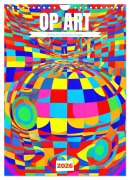 Cover-Bild zum Titel 'OP Art Nichts für schwache Augen (Wandkalender 2026 DIN A4 hoch), CALVENDO Monatskalender' von 'Martina Marten'