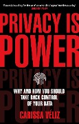 Cover-Bild zum Titel 'Privacy is Power' von 'Carissa Véliz'