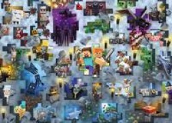 Cover-Bild zum Titel 'Erwachsenenpuzzle 1000 Teile - Minecraft Mobs' von ''