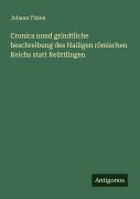 Cover-Bild zum Titel 'Cronica unnd grindtliche beschreibung des Hailigen römischen Reichs statt Reüttlingen' von 'Johann Fizion'