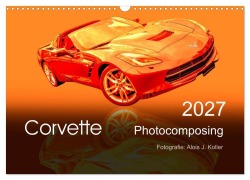 Cover-Bild zum Titel 'Corvette Photocomposing (Wandkalender 2027 DIN A3 quer), CALVENDO Monatskalender' von 'Alois J. Koller'