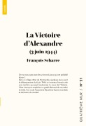 Cover-Bild zum Titel 'La Victoire d'Alexandre' von 'François Scharre'