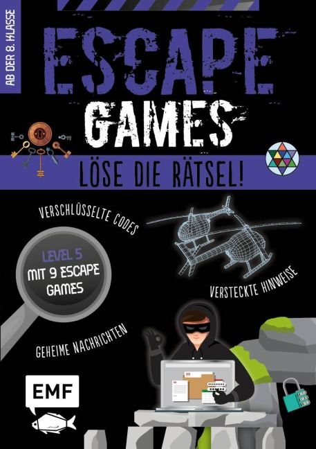 Escape Games Level 5 (lila) - Löse die Rätsel! - 9 Escape Games ab der 8. Klasse - Arnaud Durand, Julien Durand