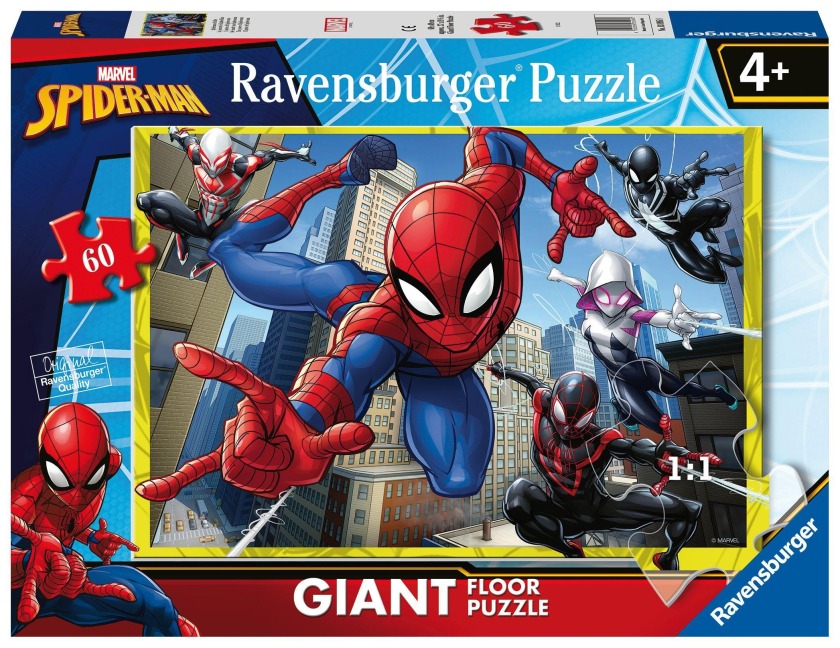 Kinderpuzzle 60 Teile - Marvel Der ultimative Spider-Man - Spidermans Kräfte - 