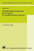 Cover-Bild zum Titel 'Rechtliche Rahmenbedingungen für die Nutzung der oberflächennahen Geothermie' von 'Steffen Benz'