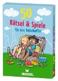Cover-Bild zum Titel '50 Rätsel & Spiele für den Reisekoffer' von 'Carola von Kessel, Nicola Berger, Elke Vogel, Isabel Große Holtforth'