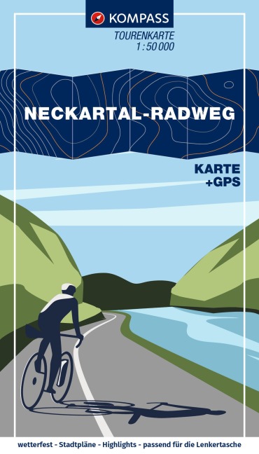 KOMPASS Fahrrad-Tourenkarte Neckartal-Radweg 1:50.000 - 