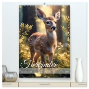 Cover-Bild zum Titel 'Tierkinder im Zauberwald (hochwertiger Premium Wandkalender 2026 DIN A2 hoch), Kunstdruck in Hochglanz' von 'Renate Utz'