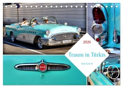 Cover-Bild zum Titel 'Traum in Türkis - Buick Super 50 (Tischkalender 2026 DIN A5 quer), CALVENDO Monatskalender' von 'Henning von Löwis of Menar'