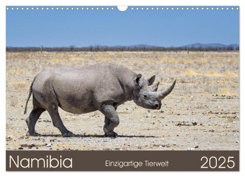 Namibia - einzigartige Tierwelt (Wandkalender 2025 DIN A3 quer), CALVENDO Monatskalender - Christian Alpert