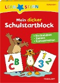 Cover-Bild zum Titel 'LERNSTERN Mein dicker Schulstartblock. Buchstaben, Zahlen, Konzentration' von 'Ursula Keicher'