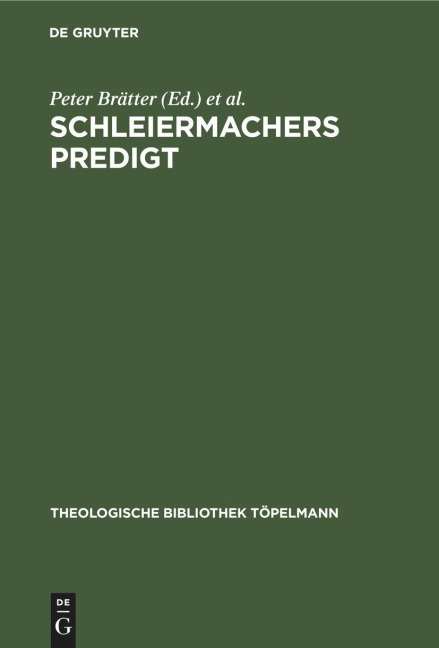 Schleiermachers Predigt - 