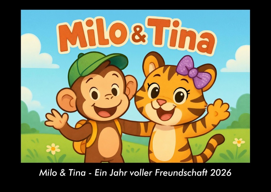 Milo & Tina - Ein Jahr voller Freundschaft 2026 Fotokalender DIN A3 - Kevin Heber, Tobias Schmitt