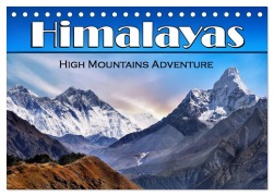 Cover-Bild zum Titel 'Himalayas high mountains adventure (Desk Calendar 2026 DIN A5 landscape), CALVENDO 12 Month DeskCalendar' von 'Helena Bilkova'