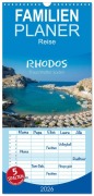 Cover-Bild zum Titel 'Familienplaner 2026 - Rhodos - Traumhafter Süden mit 5 Spalten (Wandkalender, 21 x 45 cm) CALVENDO' von 'Stefanie Und Philipp Kellmann'