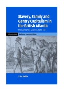 Cover-Bild zum Titel 'Slavery, Family, and Gentry Capitalism in the British Atlantic' von 'S. Daniel Smith'
