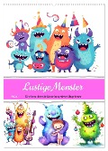 Lustige Monster - Eine bezaubernde Sammlung süsser Ungeheuer (Wandkalender 2024 DIN A2 hoch), CALVENDO Monatskalender - Anja Frost