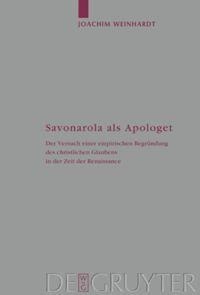 Savonarola als Apologet - Joachim Weinhardt