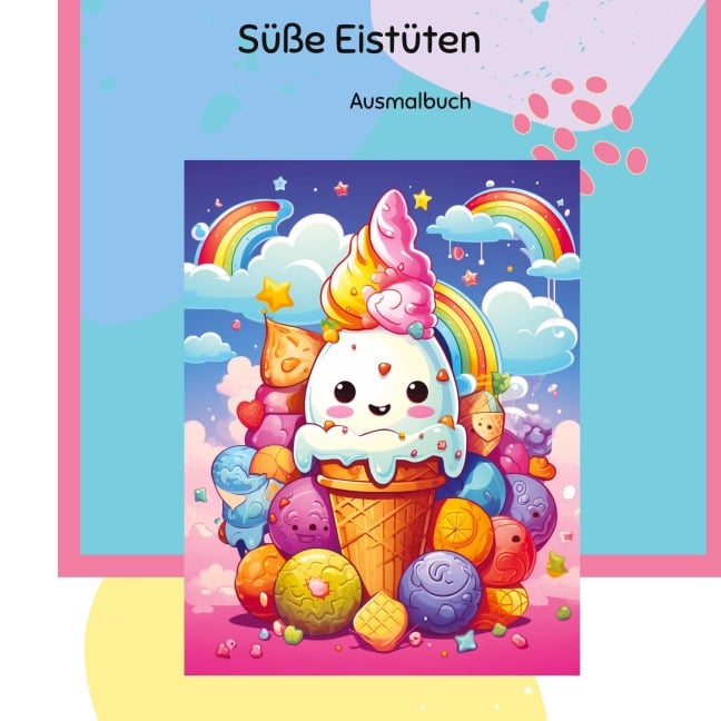 200 Süße Eistüten zum ausmalen - Dave Red