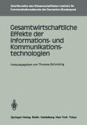 Cover-Bild zum Titel 'Gesamtwirtschaftliche Effekte der Informations- und Kommunikationstechnologien' von ''