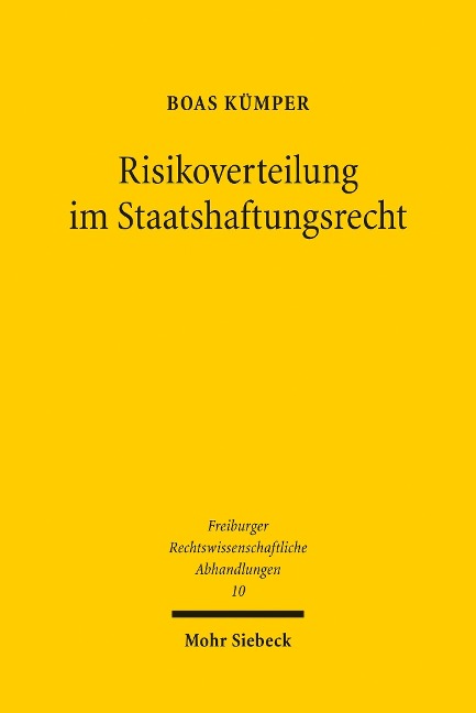 Risikoverteilung im Staatshaftungsrecht - Boas Kümper