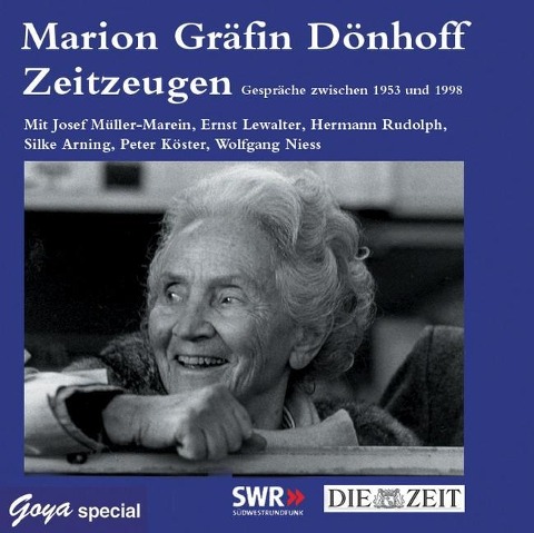 Zeitzeugen. 2 CDs - Marion Gräfin Dönhoff