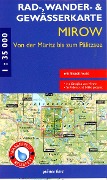 Cover-Bild zum Titel 'Rad-, Wander- und Gewässerkarte Mirow - von der Müritz zum Pälitzsee mit Eiszeitroute' von ''