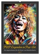Cover-Bild zum Titel 'POP Legenden in Pop-Art (Wandkalender 2027 DIN A2 hoch), CALVENDO Monatskalender' von 'Peter Rübsamen'
