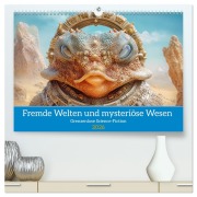 Cover-Bild zum Titel 'Fremde Welten und mysteriöse Wesen - Grenzenlose Science-Fiction (hochwertiger Premium Wandkalender 2026 DIN A2 quer), Kunstdruck in Hochglanz' von 'Liselotte Brunner-Klaus'